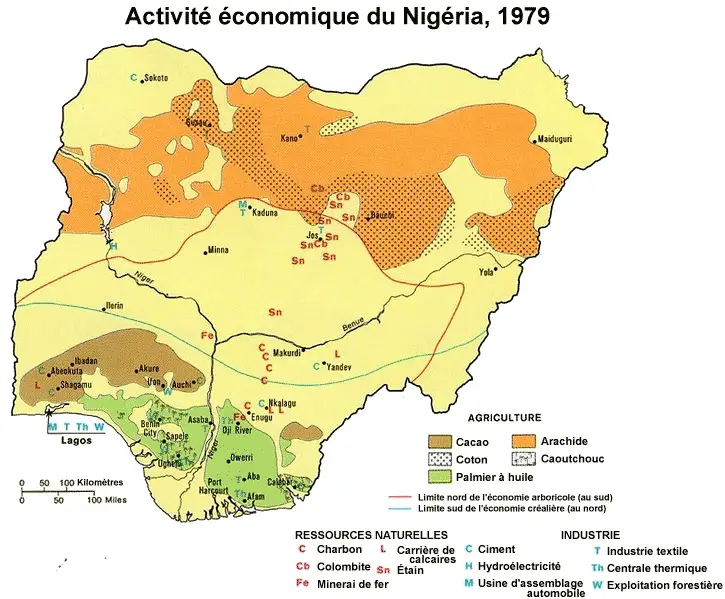 map of nigeria in africa. Detailed nigerian map gulf