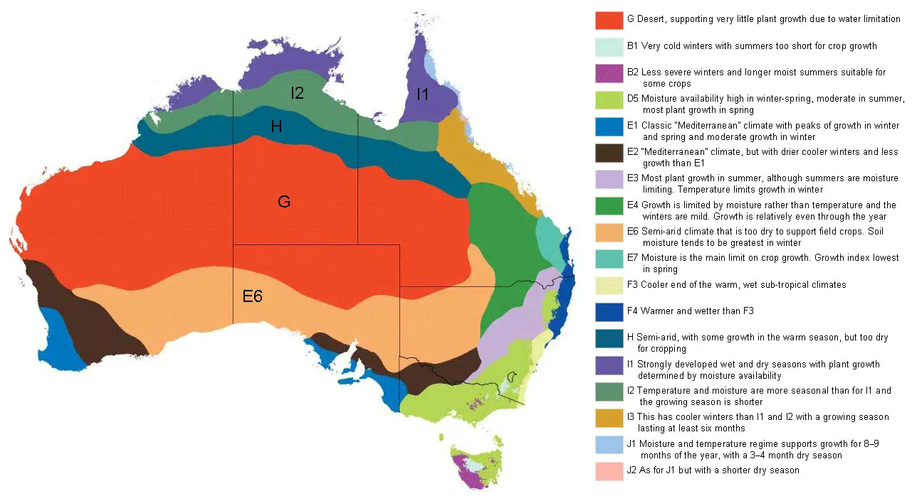 Climate Map Of Australia