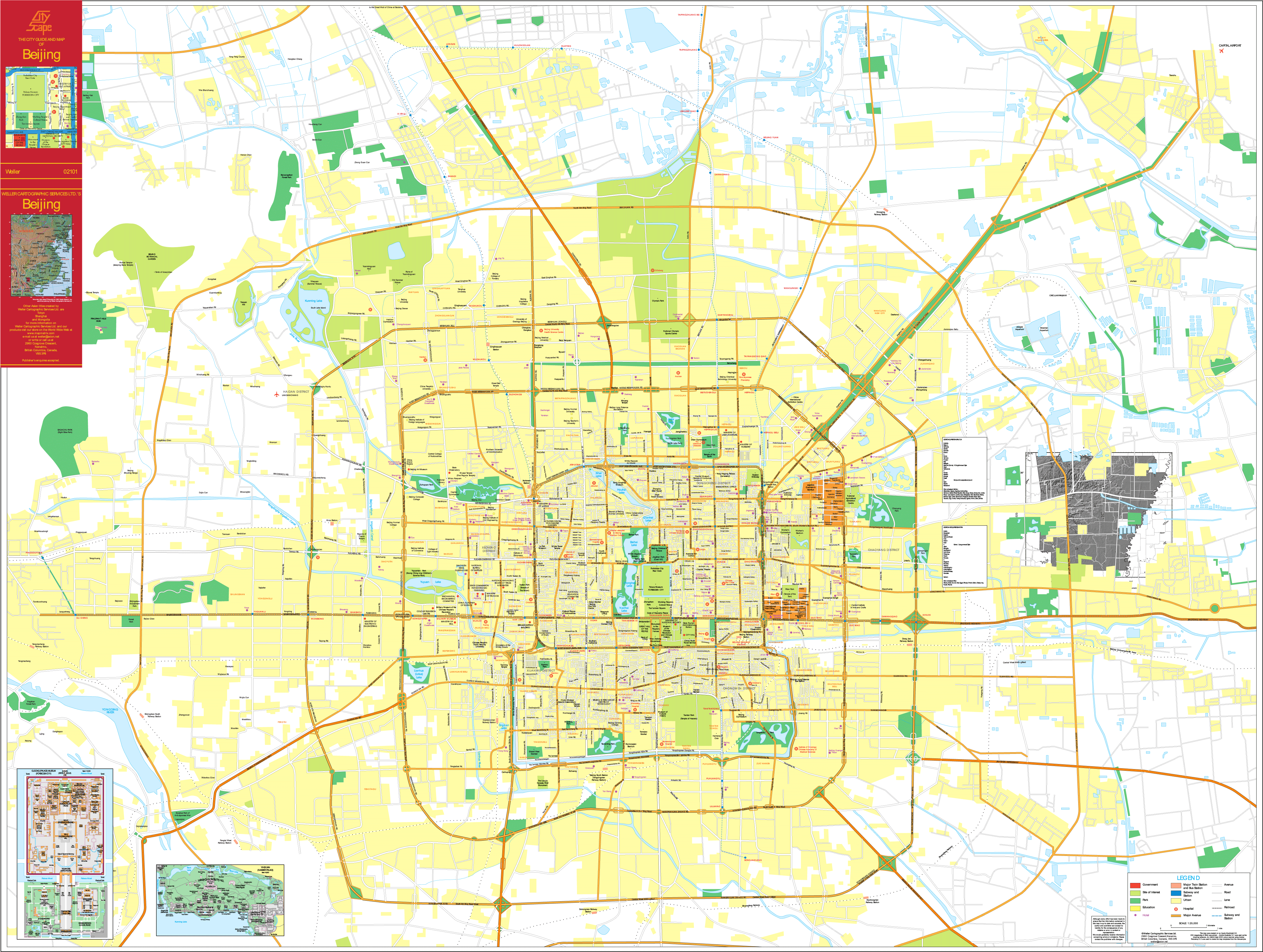 Beijing Downtown Map - Mapsof.net