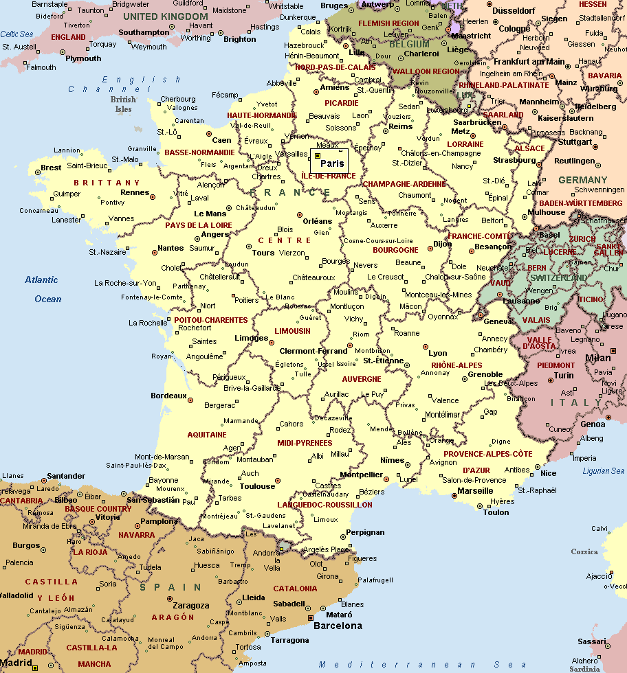 France maps. Click on the France Political Map to view it full screen