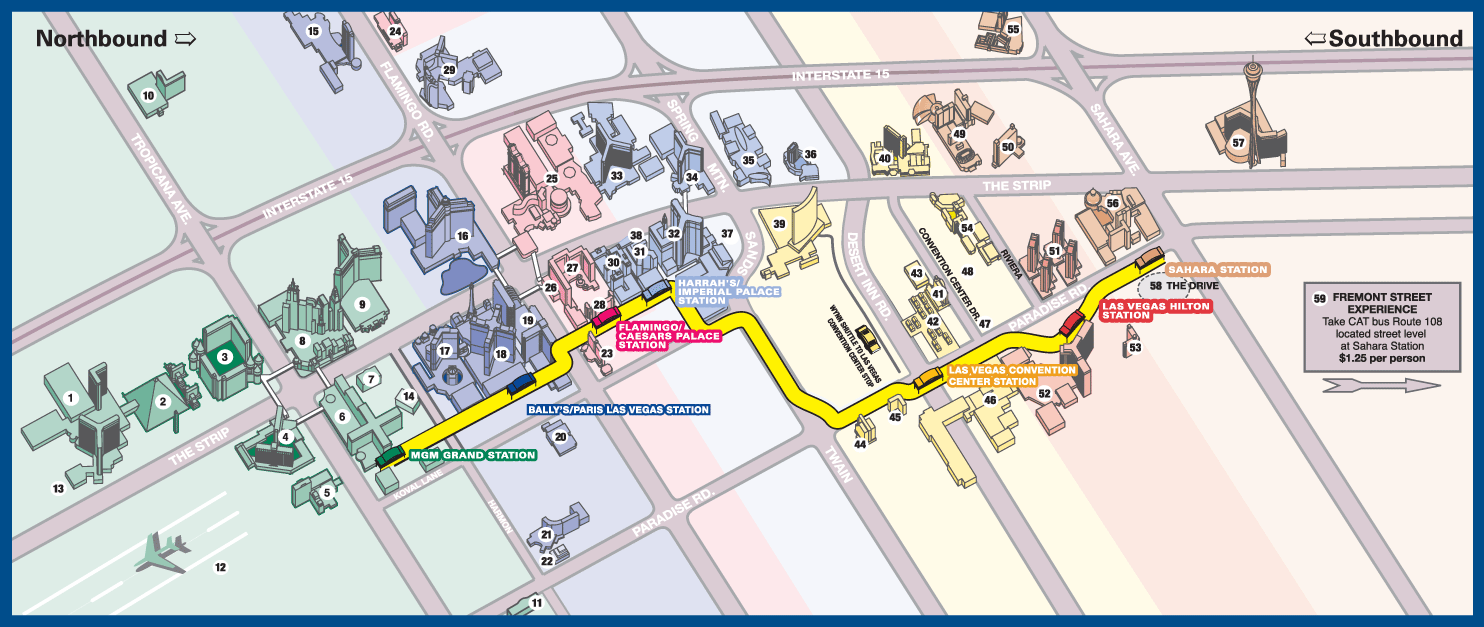 map las vegas casinos strip 2017