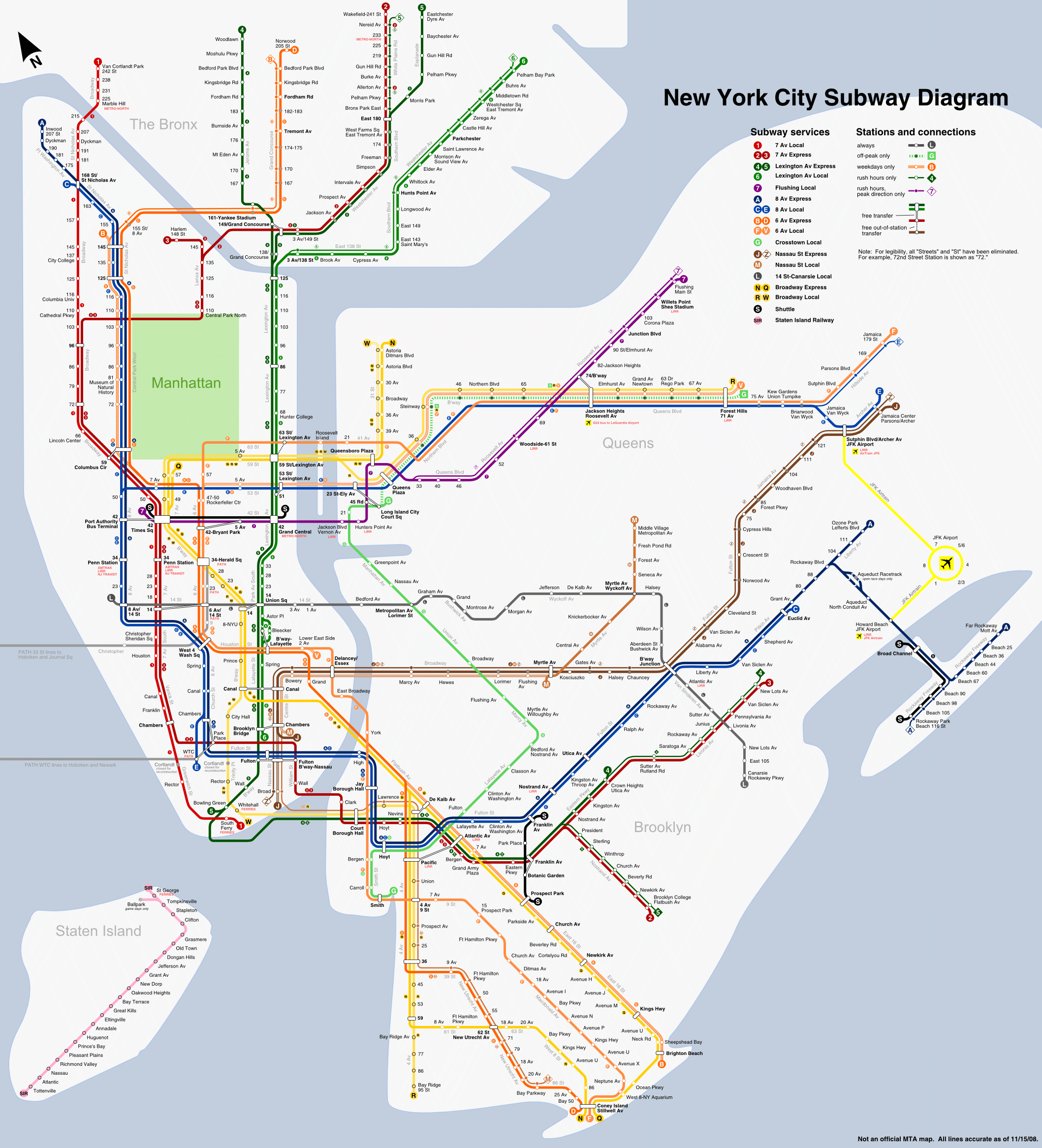 brigham woolridge New York City NYC Subway Map