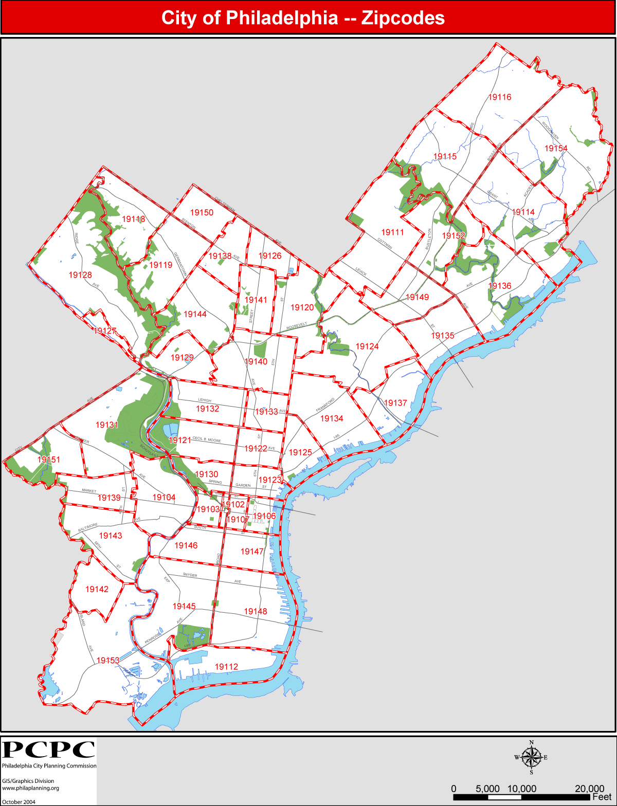 Philadelphia Zip Code Map - MapSof.net