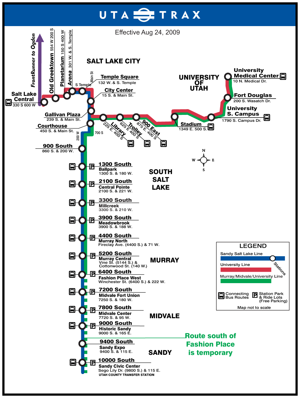 trax schedule slc utah