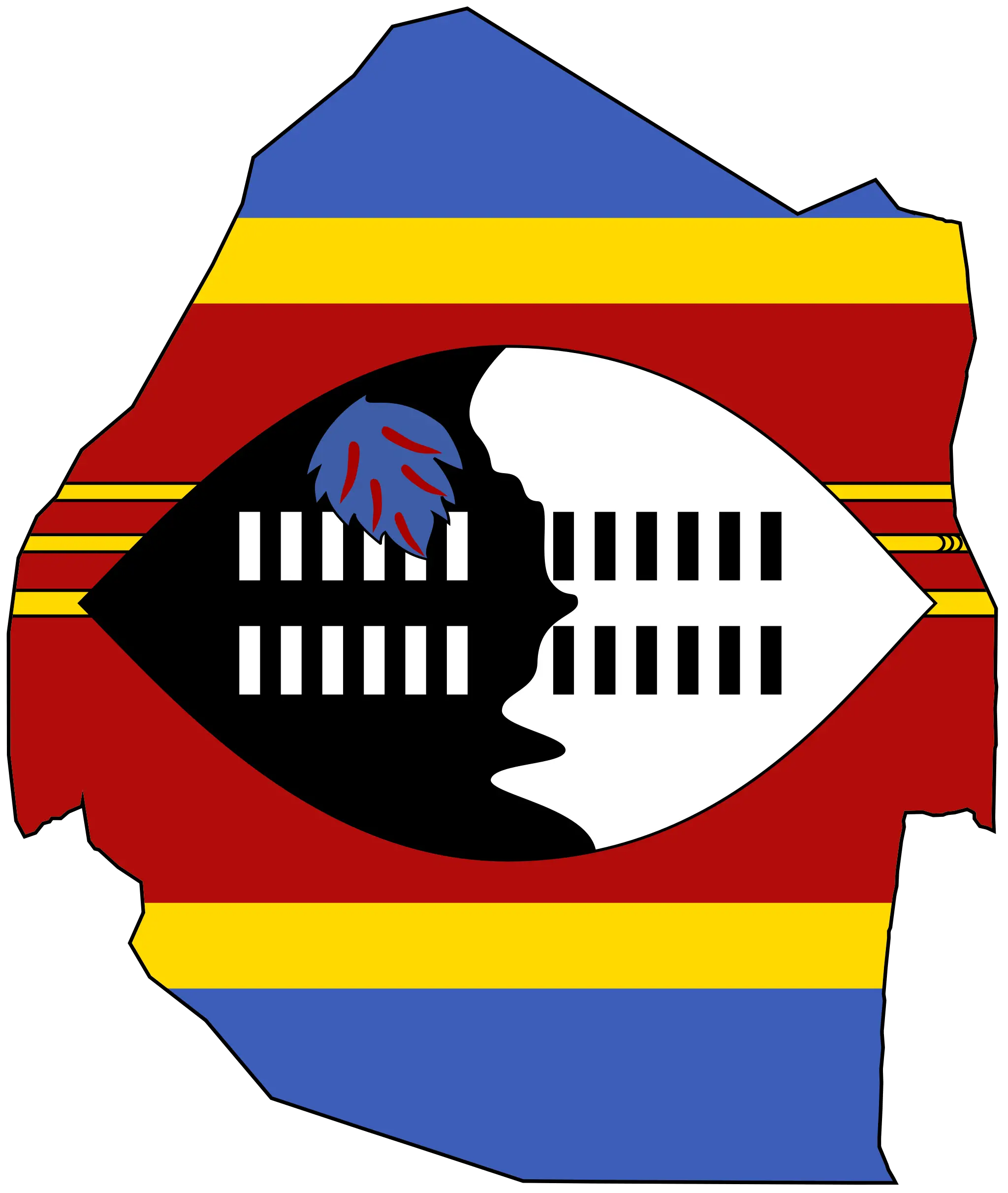 خرائط واعلام سوازيلاند  2012 -Maps and flags Swaziland 2012