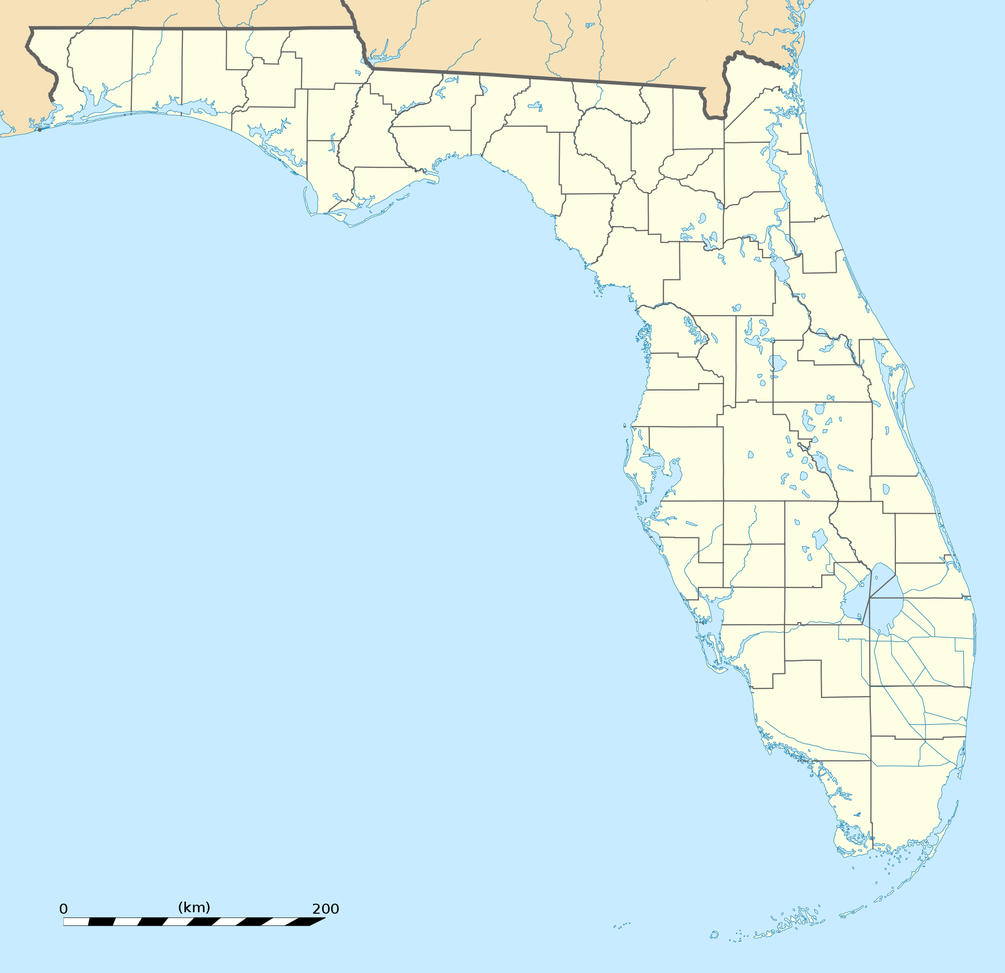 Usa Florida Map Mapsof Net