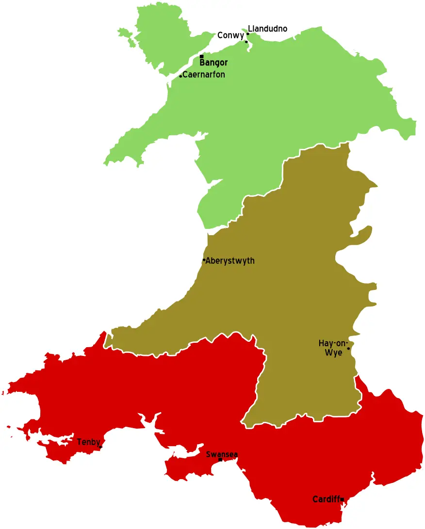 Wales Map • Mapsof.net