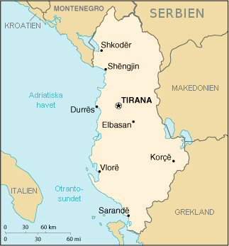 Albanien Karta - Mapsof.Net