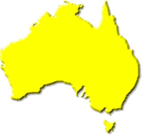 Australia Yellow large map