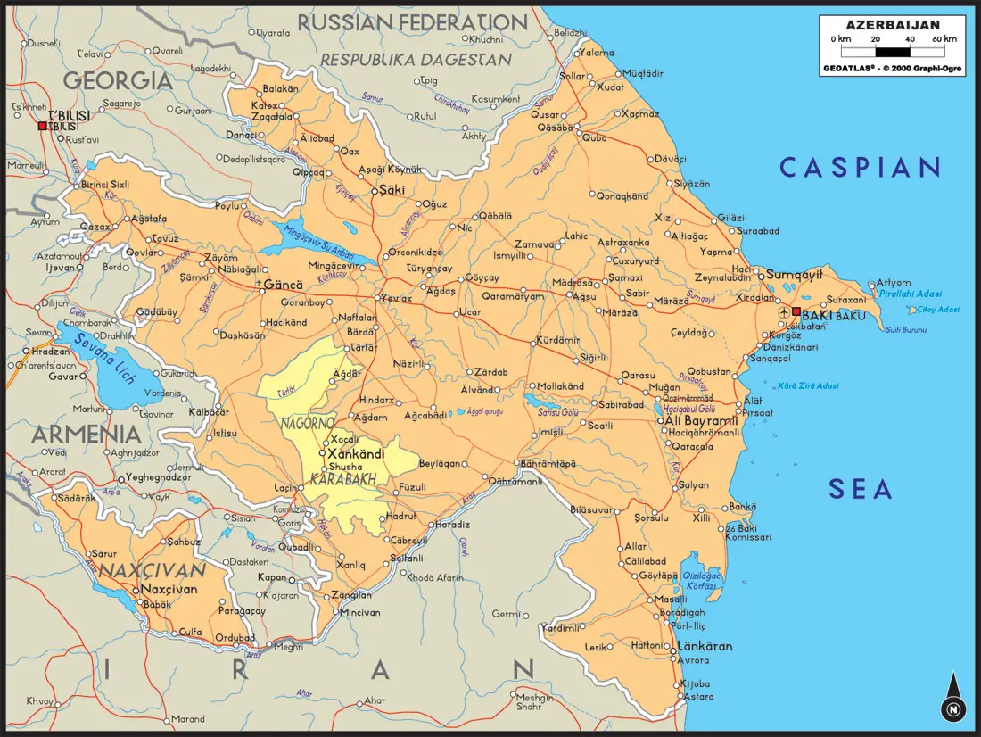 Azerbaijan Map Azerbaijan Map With Cities Free Pictures Of Country Azerbaijan Map Azerbaijan Map With Cities Free Pictures Of Country