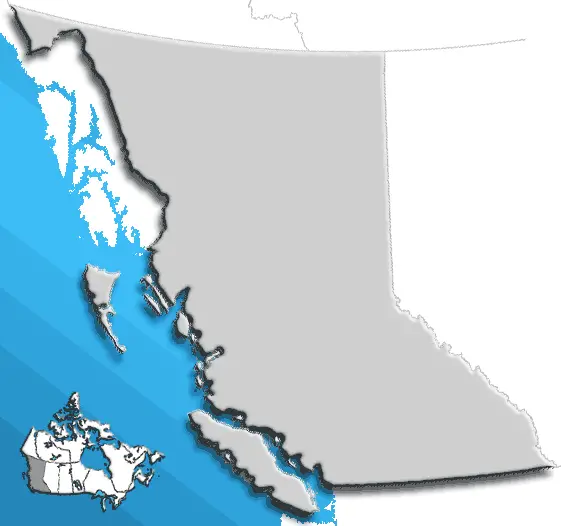 Physical Map Of British Columbia. British Columbia maps.