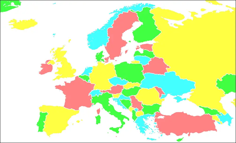 Blank Map Of Europe Map