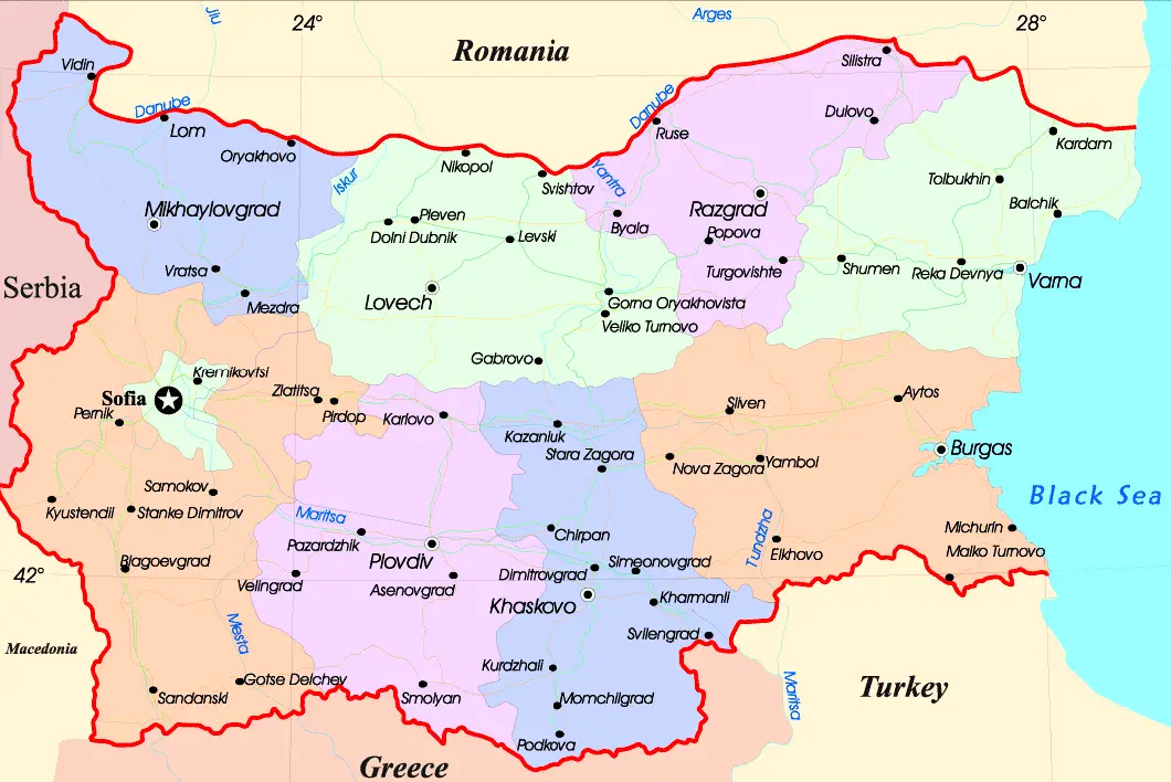 maps of bulgaria. Bulgaria maps.