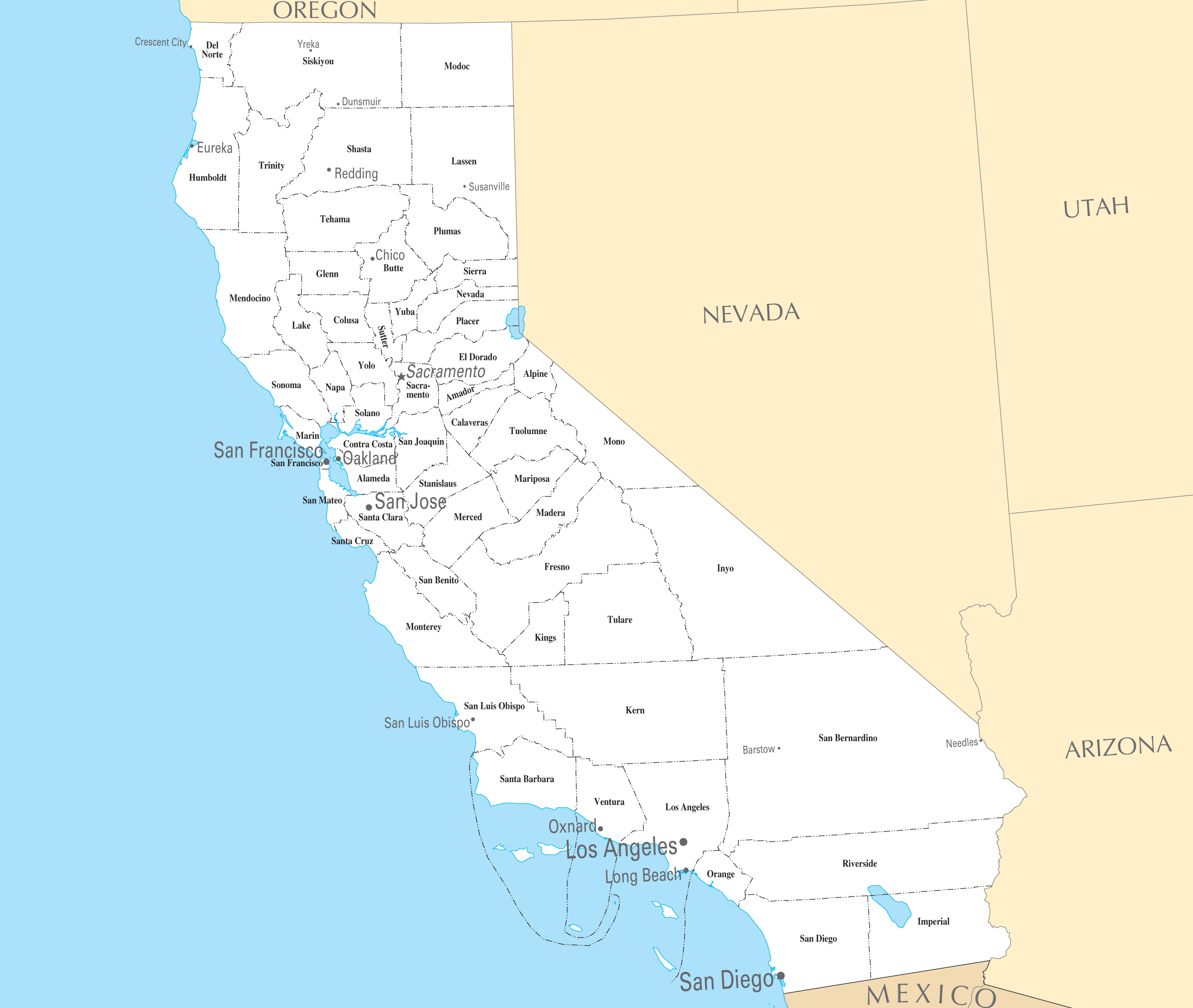 california city map