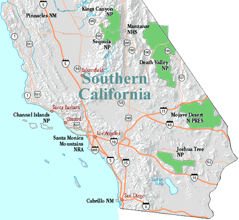 Map Of California. California maps.