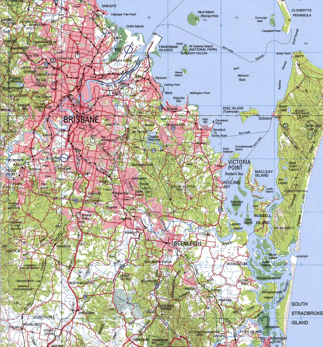 City Map Brisbane - Mapsof.net