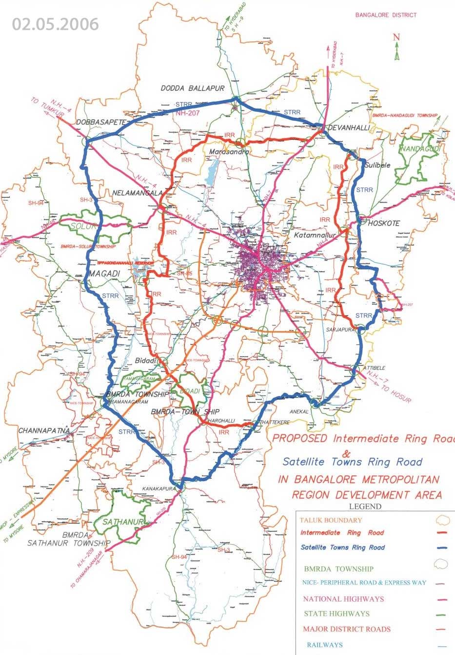 map of bangalore