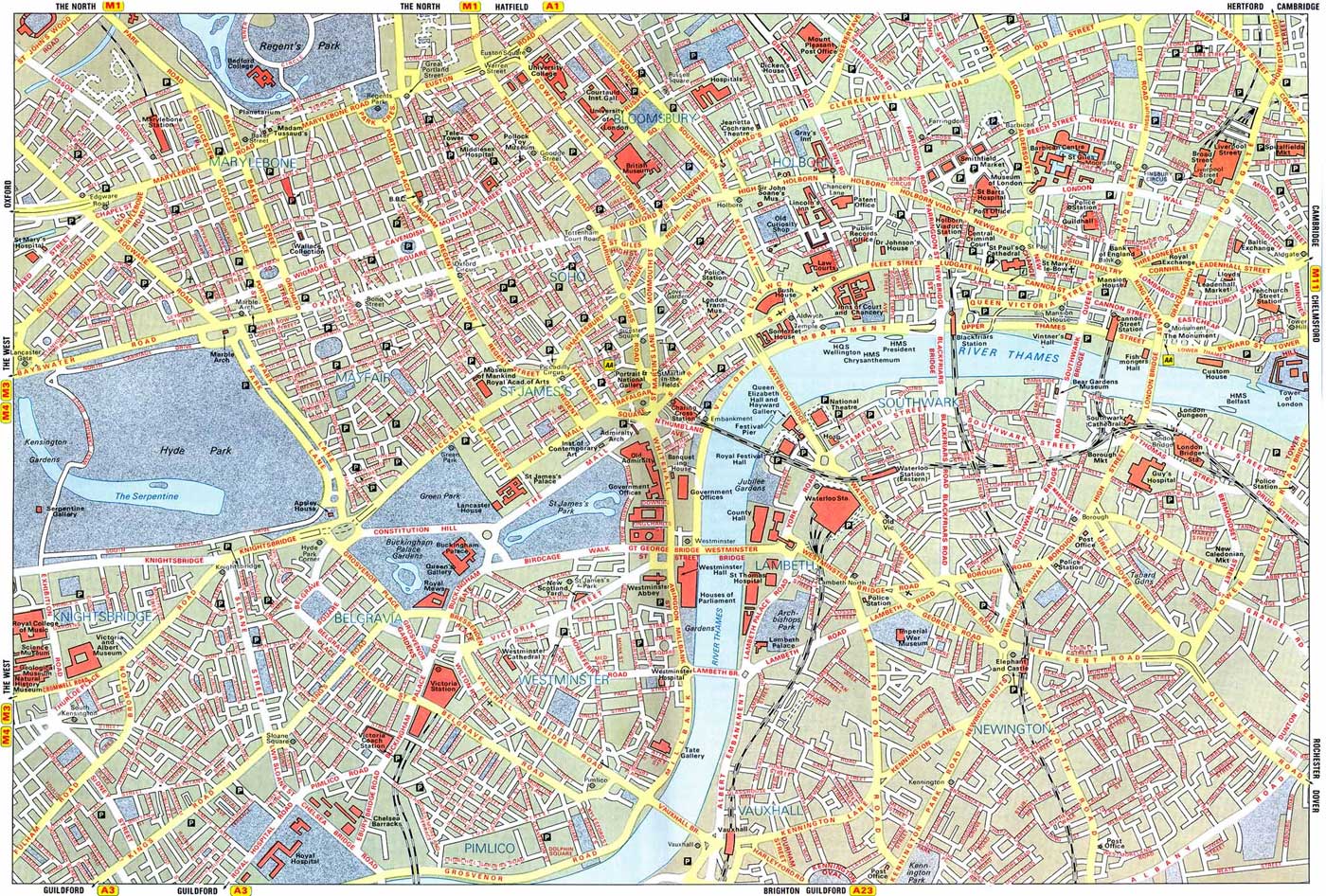 City Map of London • Mapsof.net