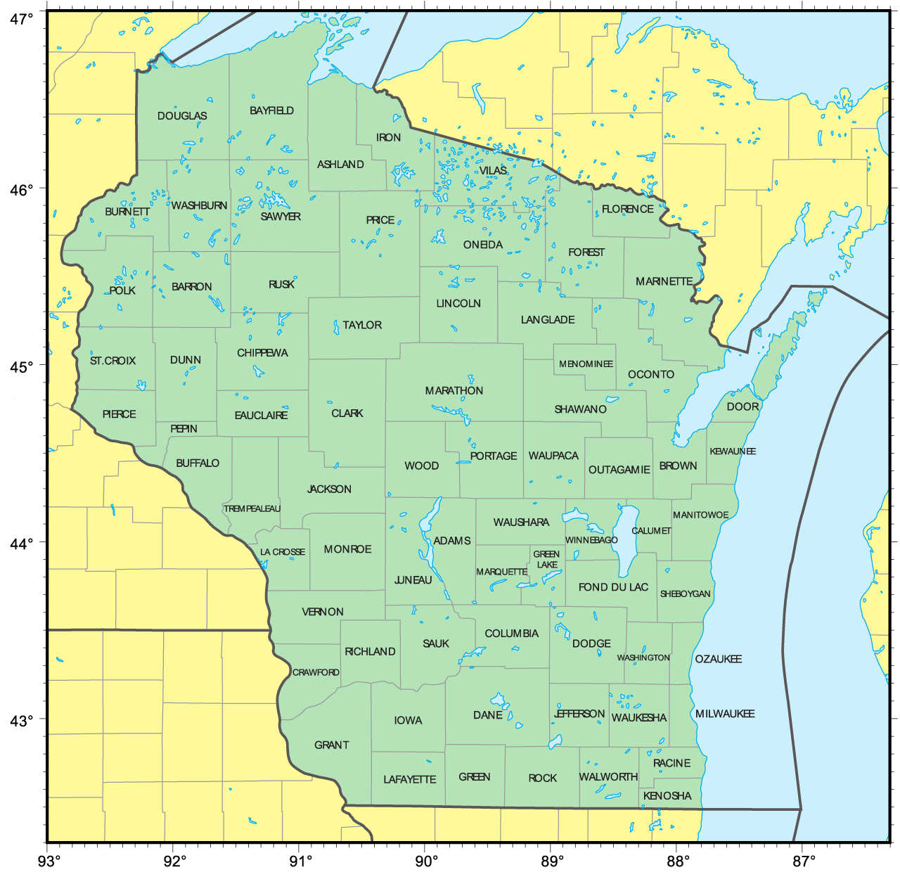 google maps wisconsin