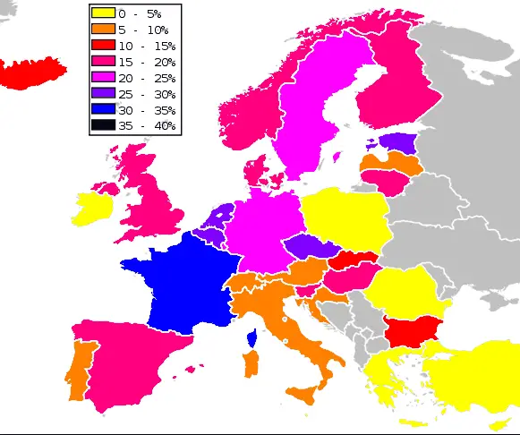 Map Of Europe 2005