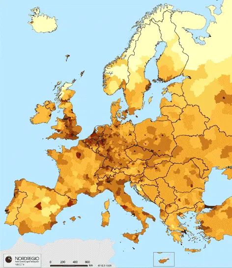 European Union Population Density Mapsof Net