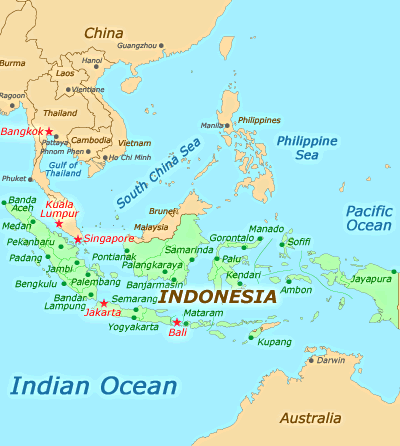 World  on Indonesia Overview Map   Indonesia Maps
