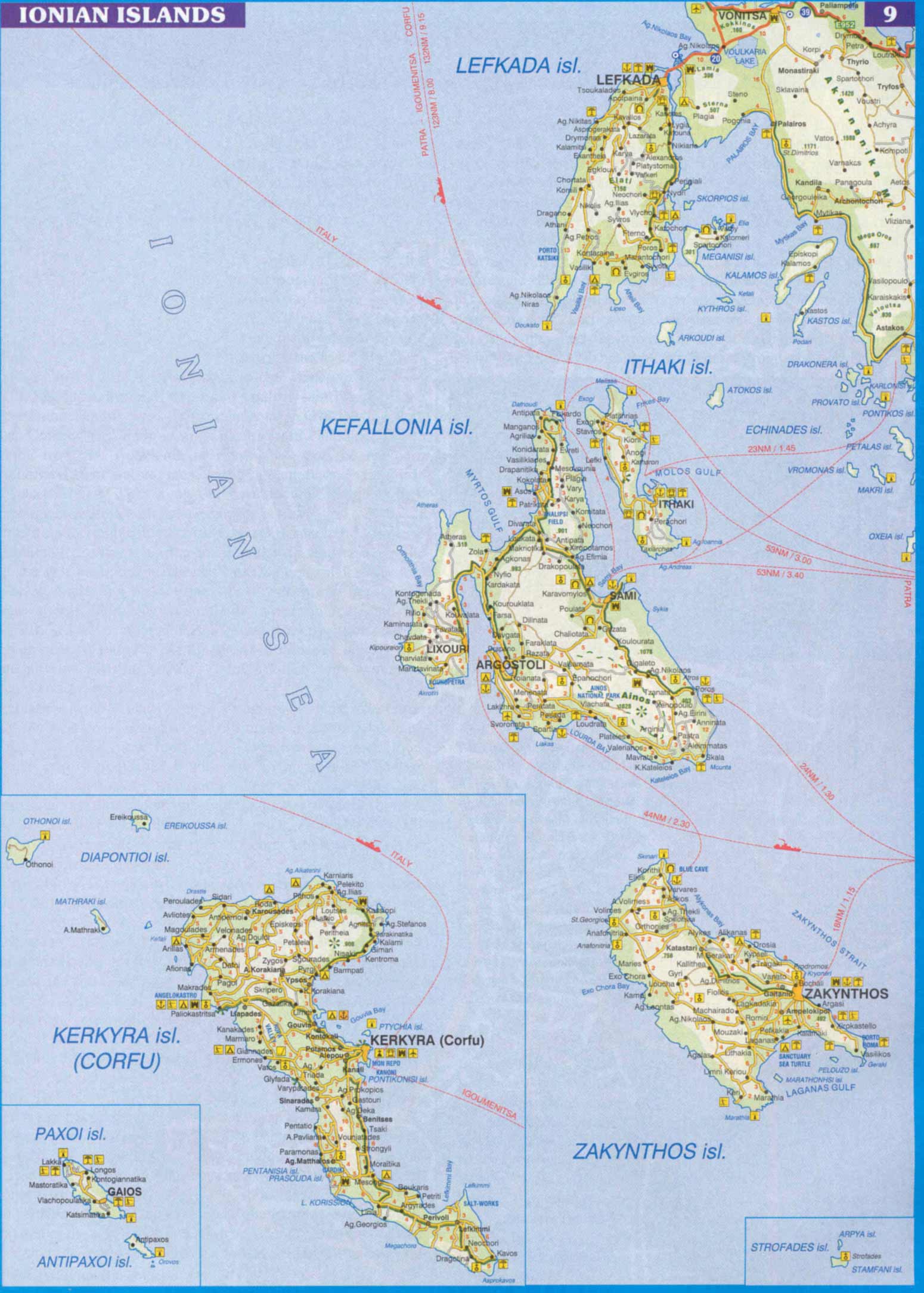 Ionian Sea Map
