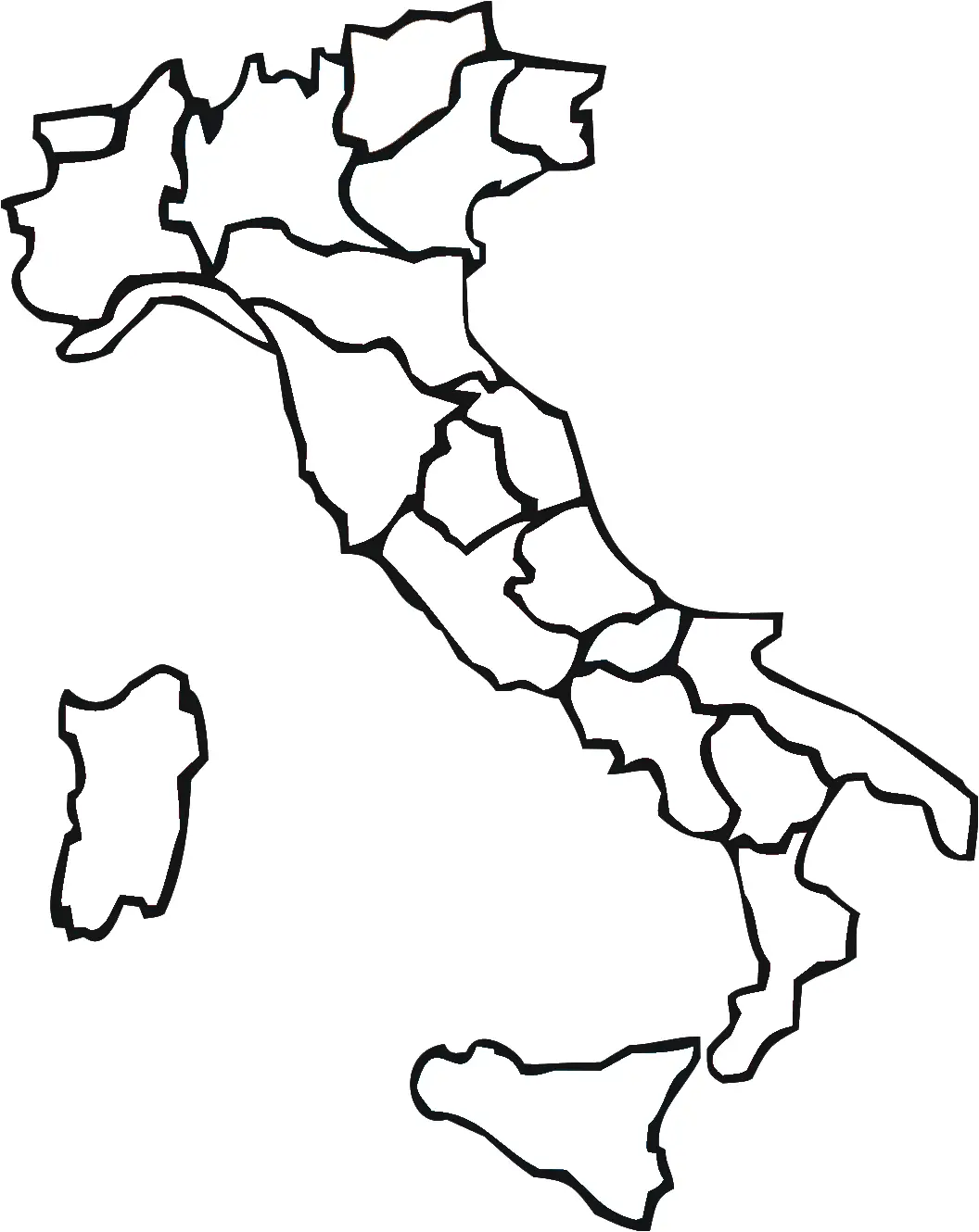 31 Blank Map Of Italy Maps Database Source