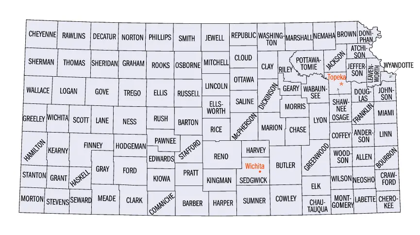 map of kansas. Kansas maps.