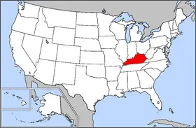 where is kentucky on the us map Map Of Usa Highlighting Kentucky Mapsof Net where is kentucky on the us map