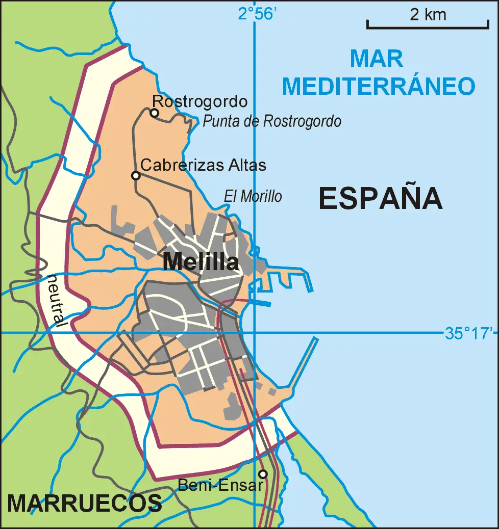 Melilla Es • Mapsof.net
