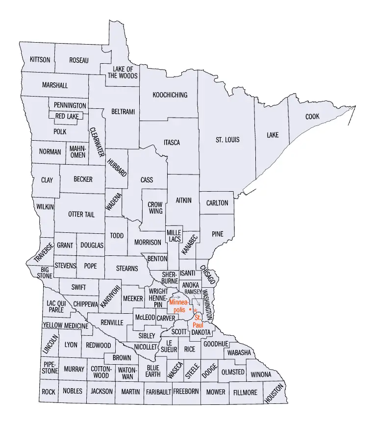maps of minnesota. Minnesota maps.