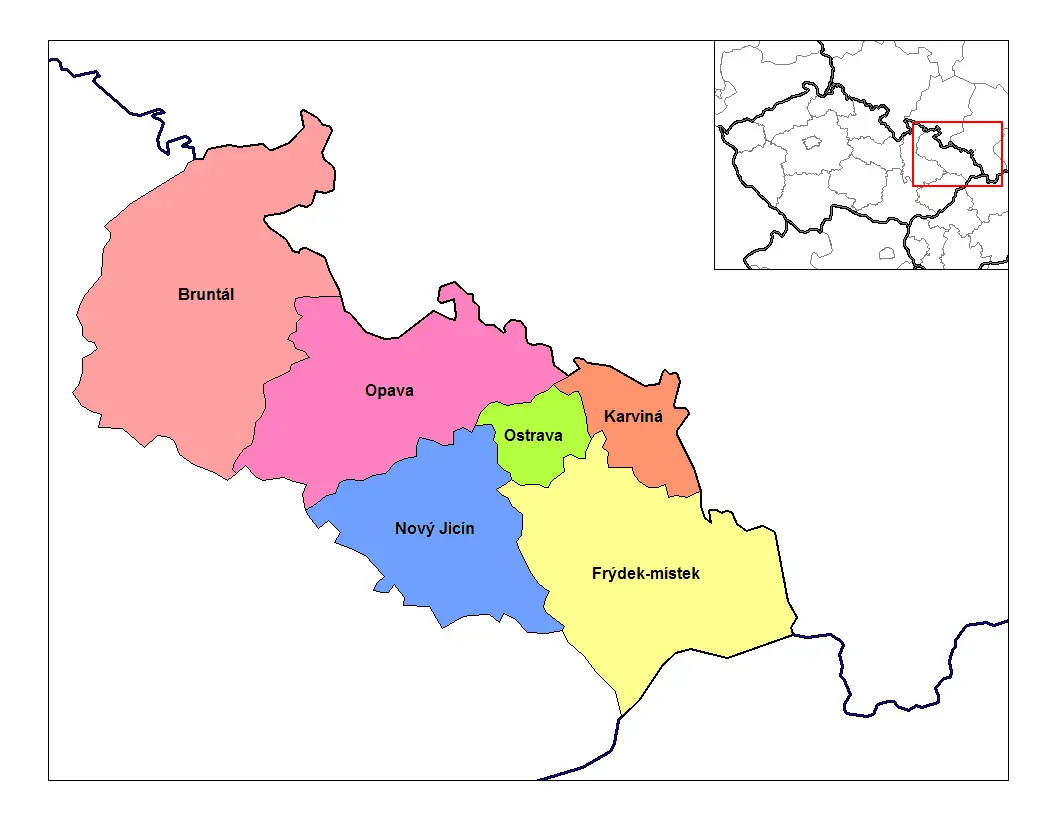 moravia-silesia-districts-mapsof