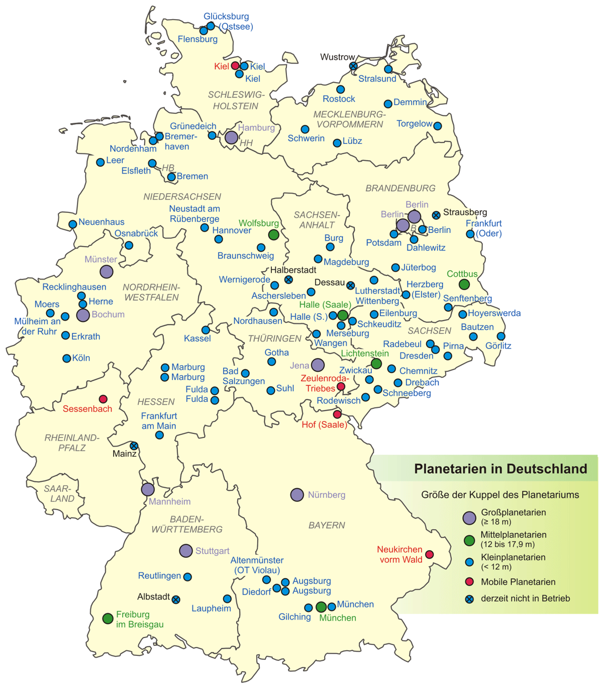 Planetarien In Deutschland 1 - MapSof.net