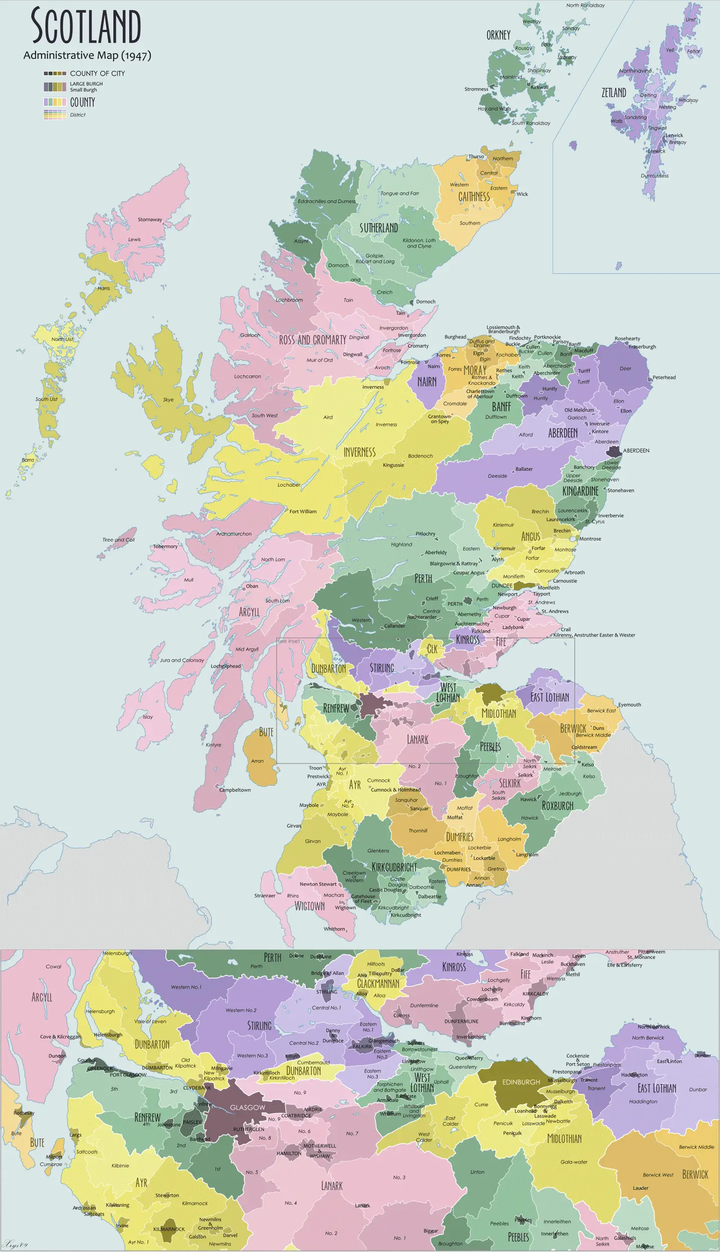 Political Map Of Scotland Mapsof Net