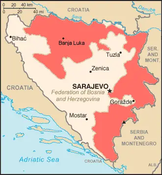 republika srpska mapa Republika Srpska Map • Mapsof.net republika srpska mapa