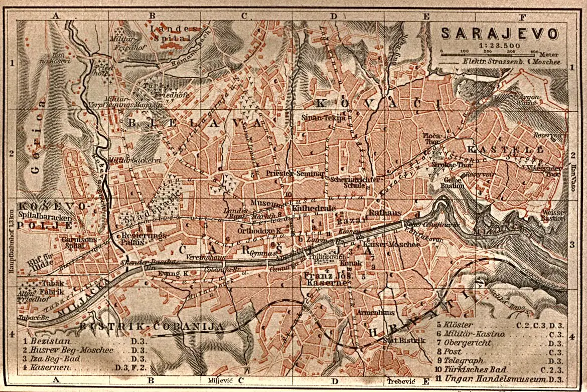 Street Map Sarajevo