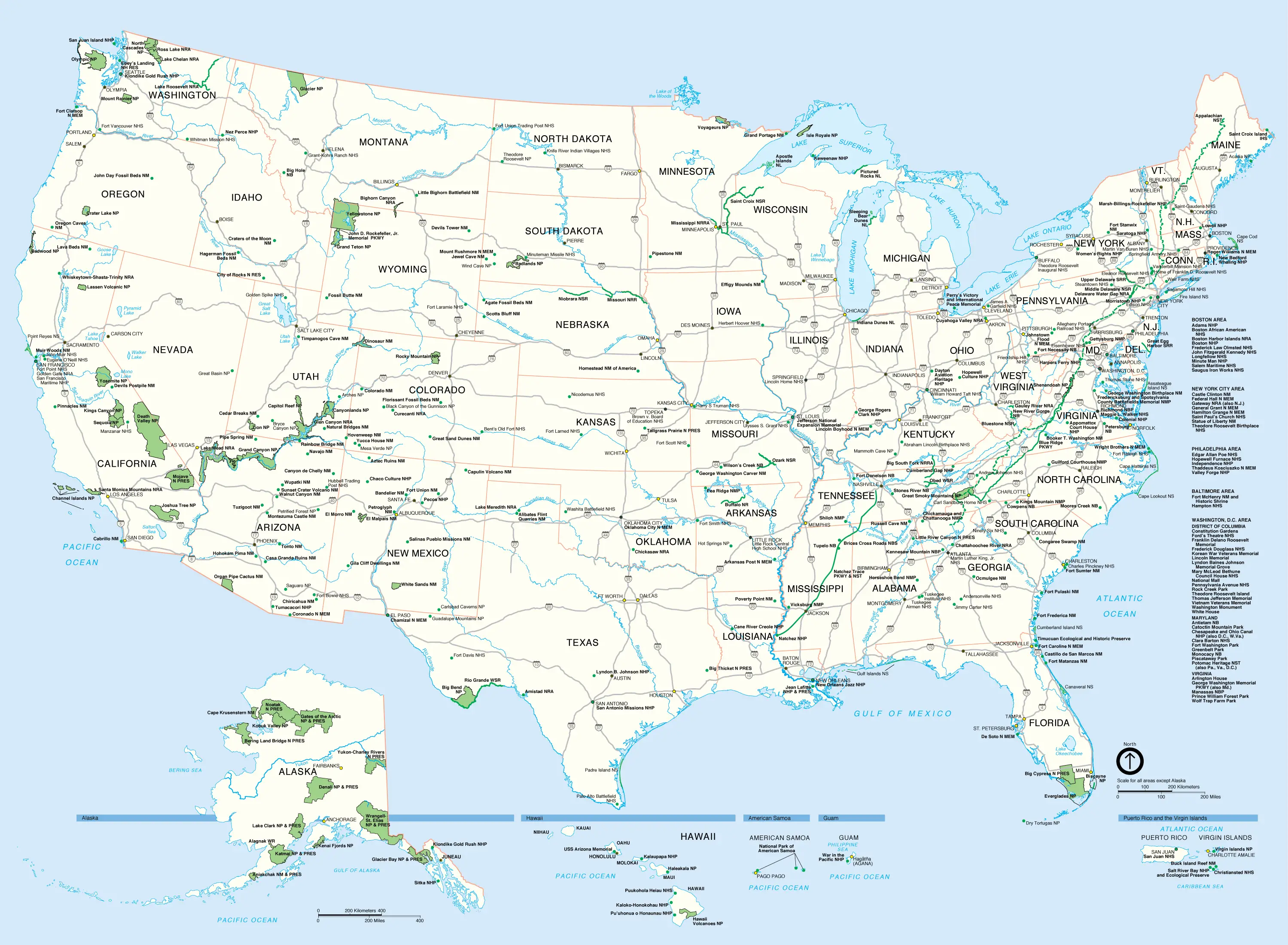 States Of United States Highway Map Mapsof Net