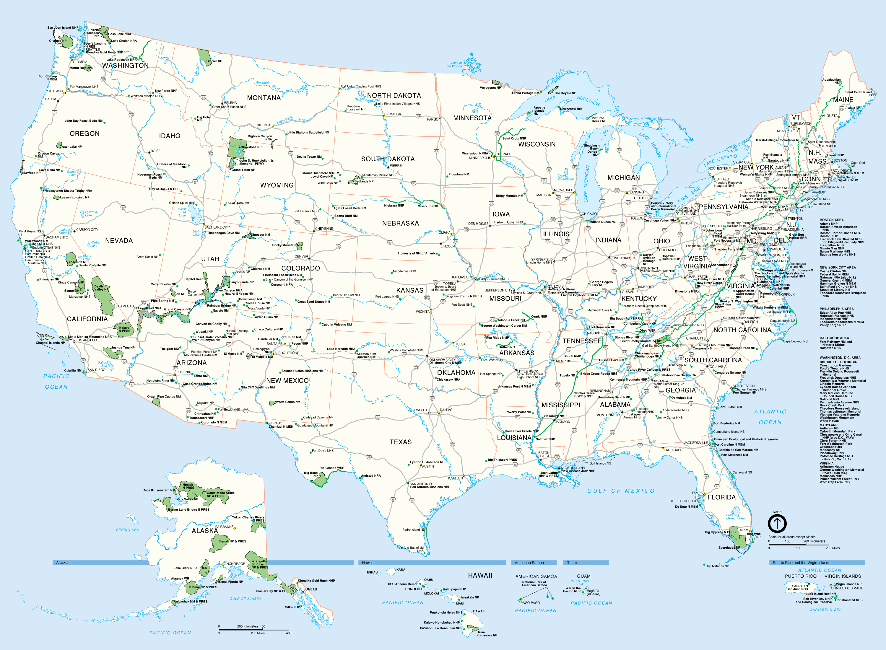 Map Of United States With Highways Map