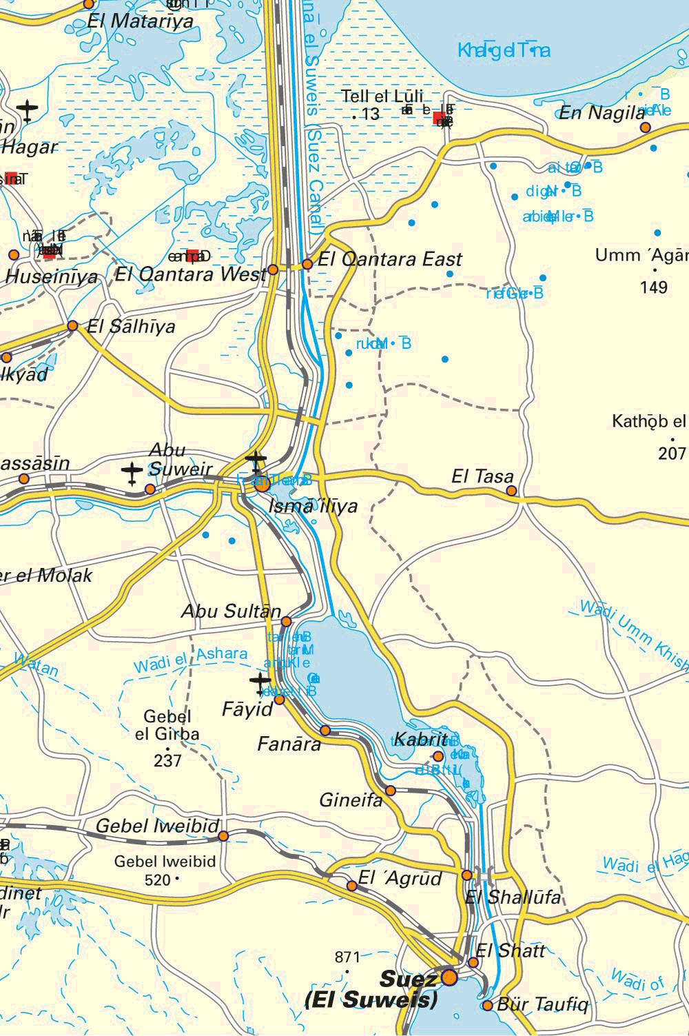 Suez Canal Map Bahrain
