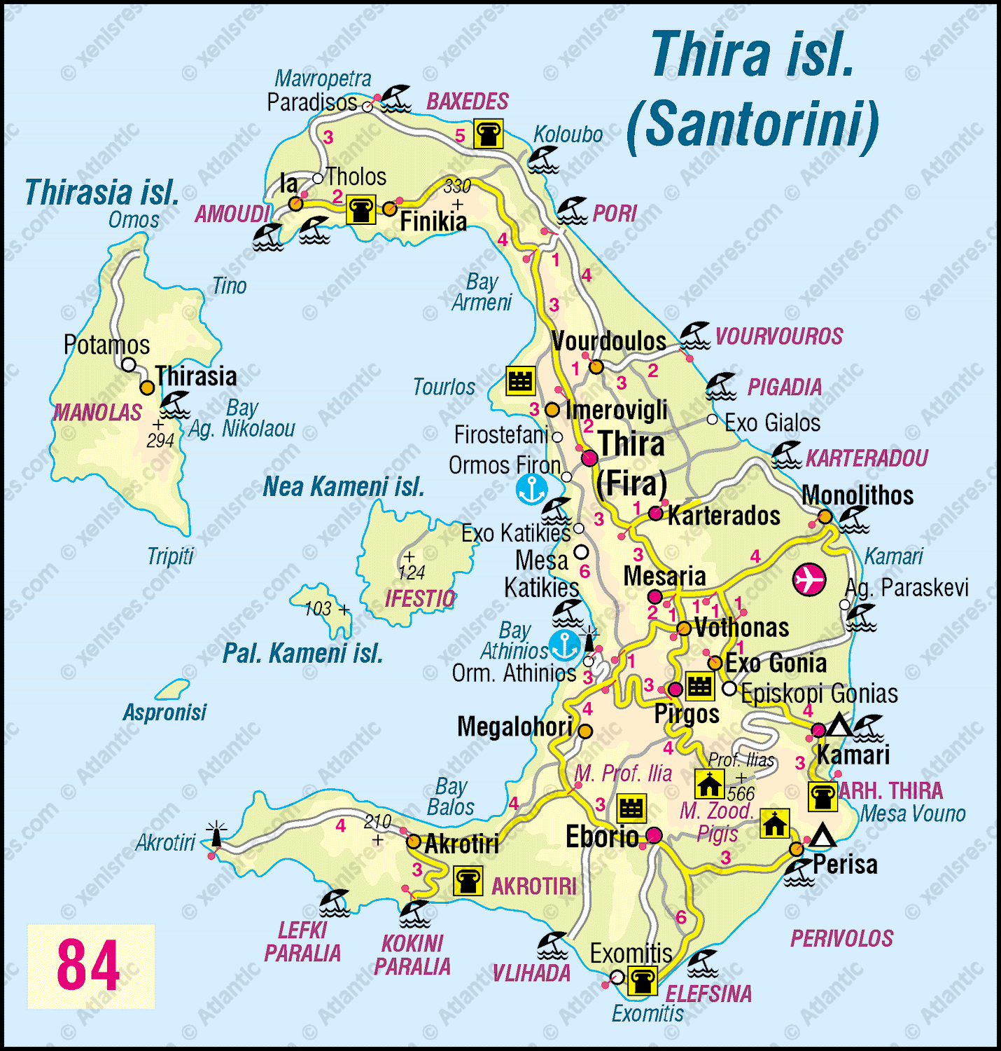 Maps Of Santorini