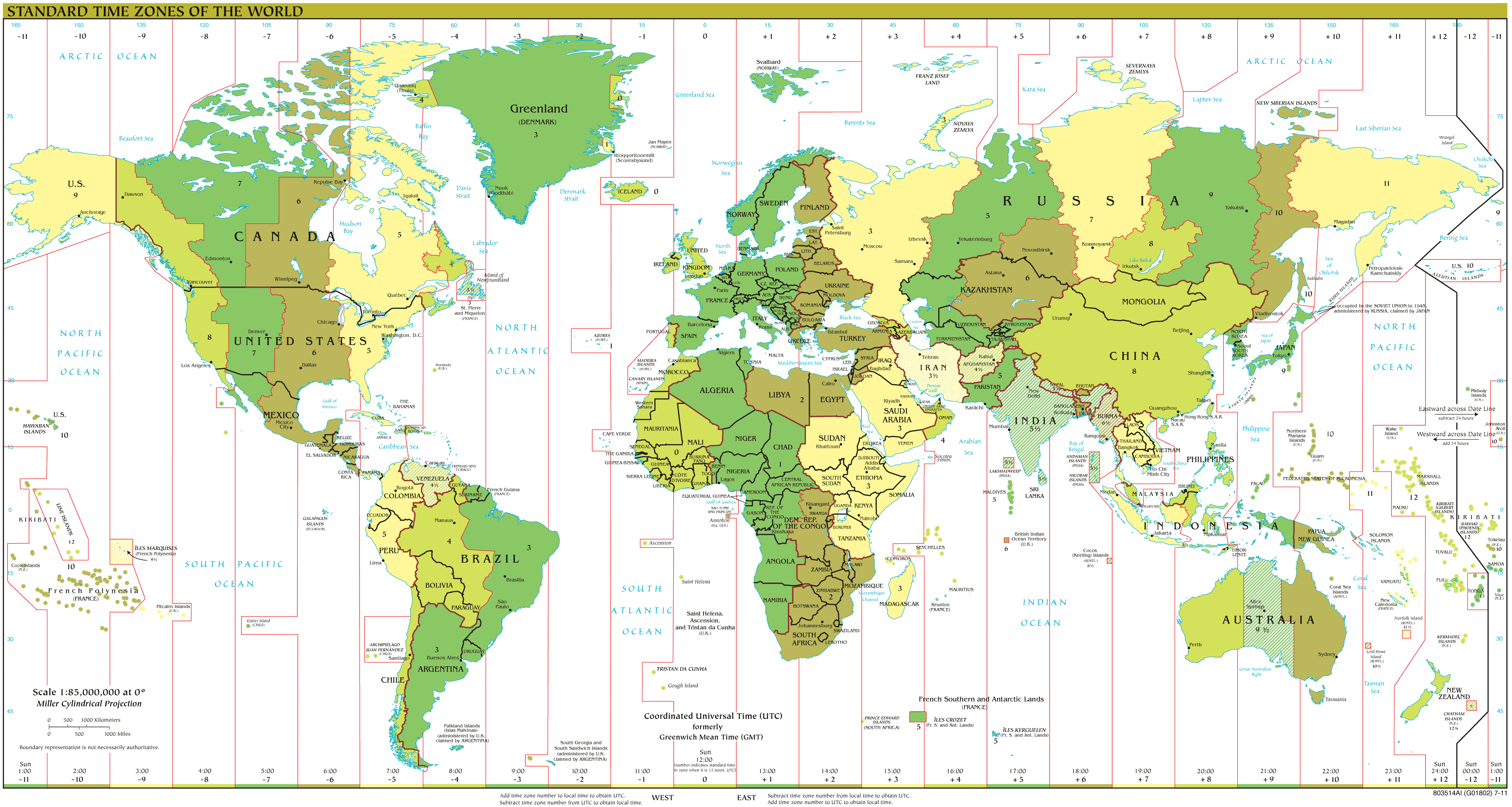 Time Zones 2012 • Mapsof.net