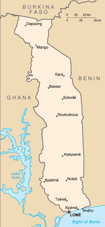 maps of togo. Togo maps.