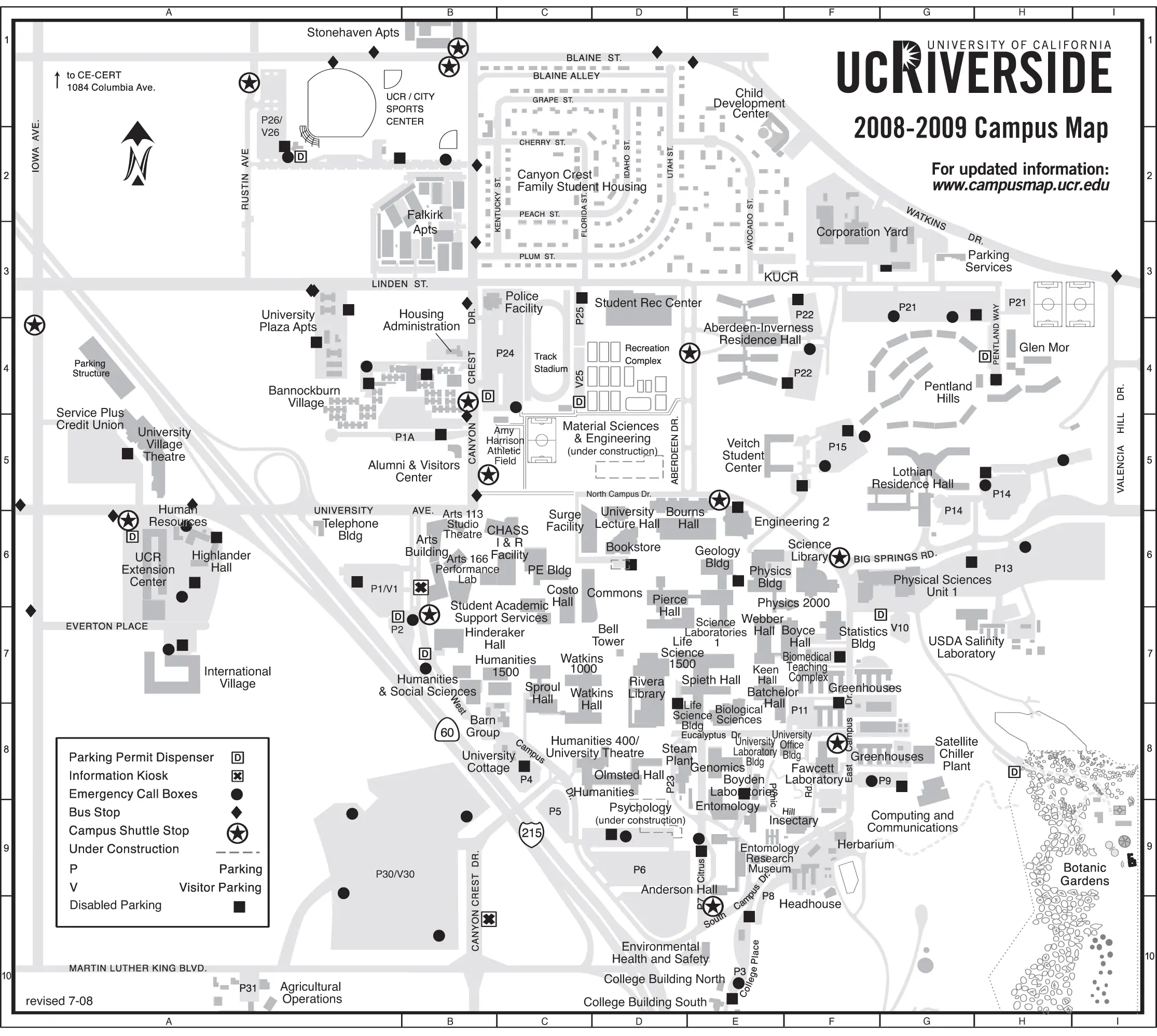 Ucr Campus Map Mapsof Net