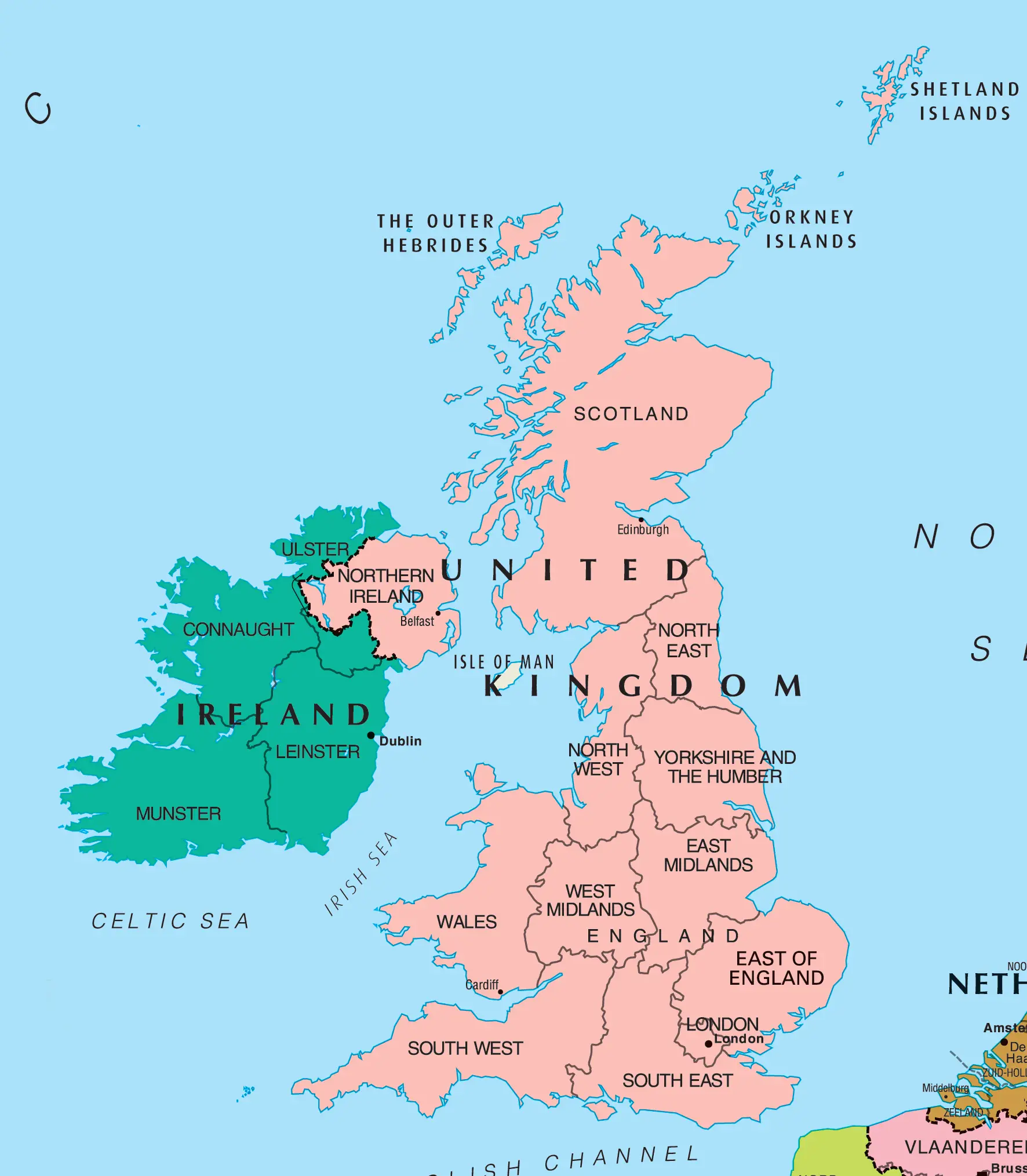 Uk And Ireland Mapsof Net