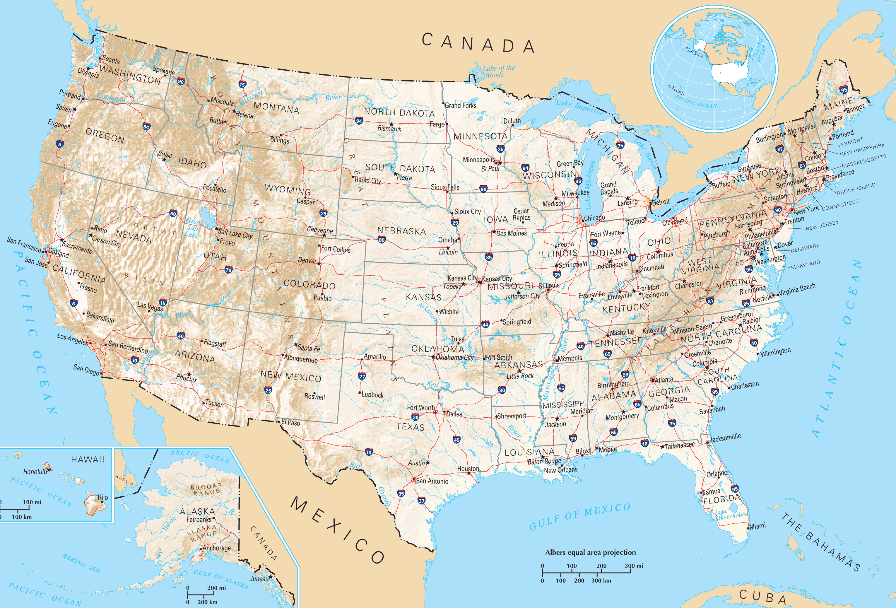 Usa General Reference Map •