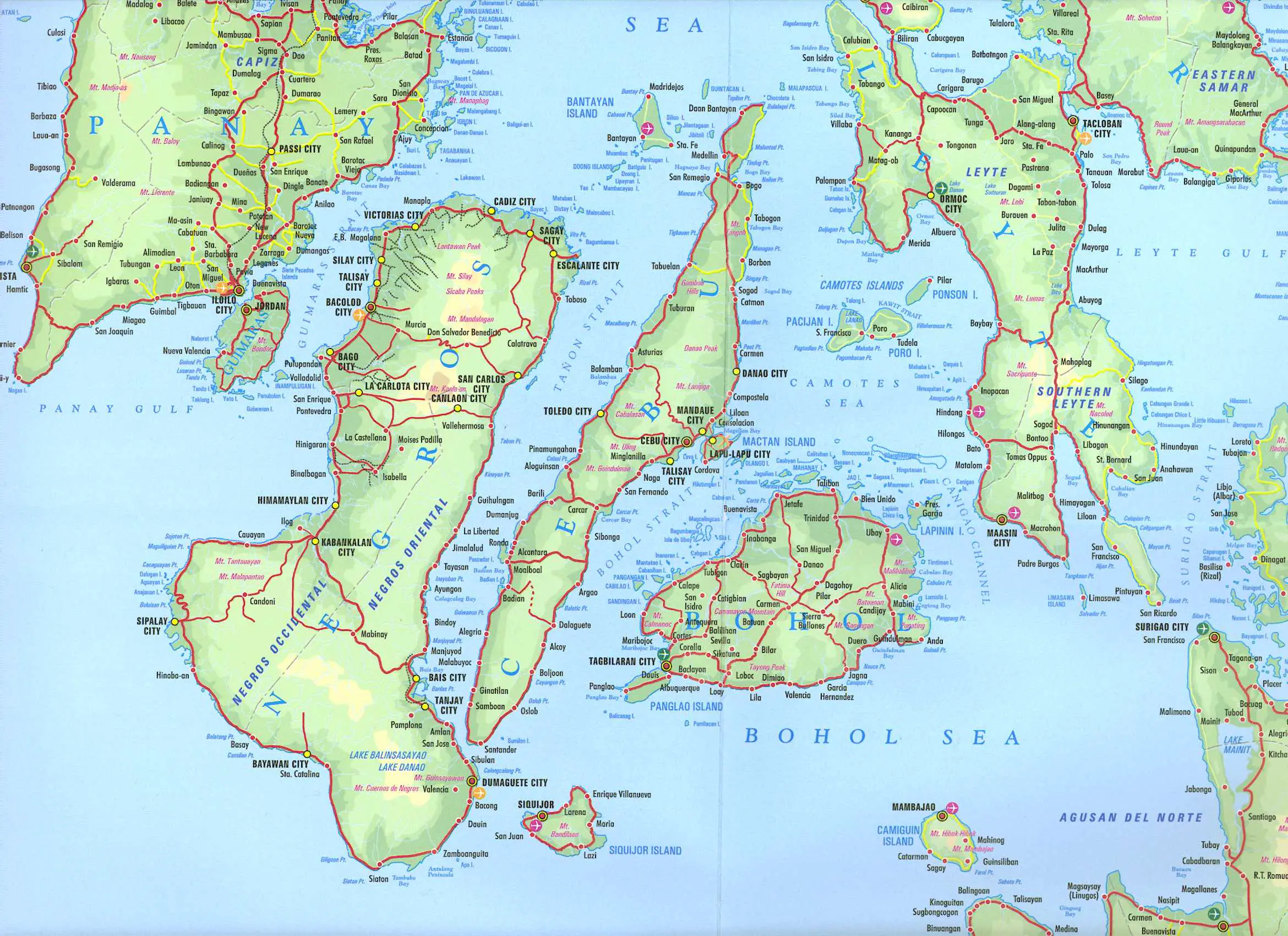 Maps: Map Visayas