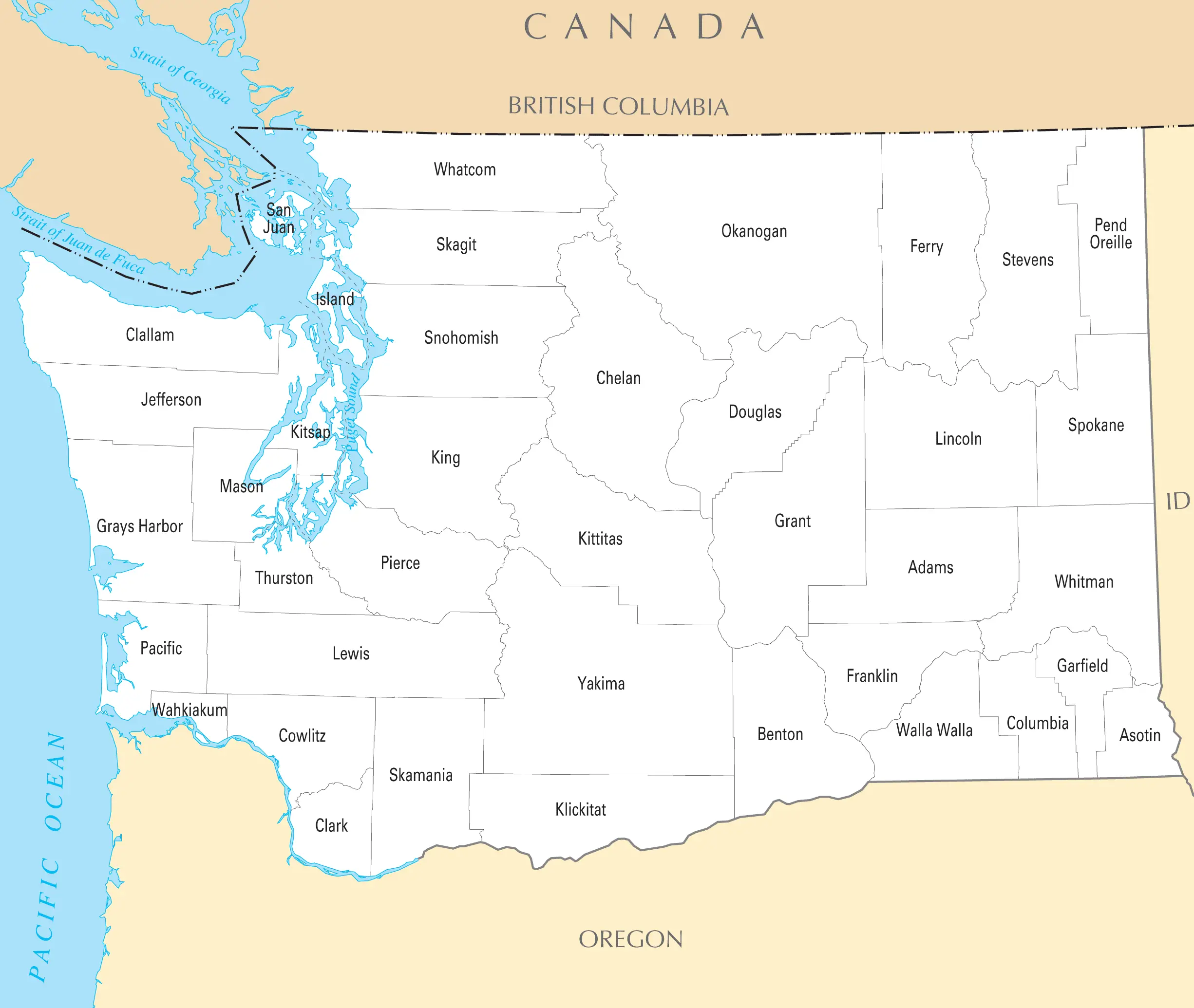 Washington County Map • Mapsof.net