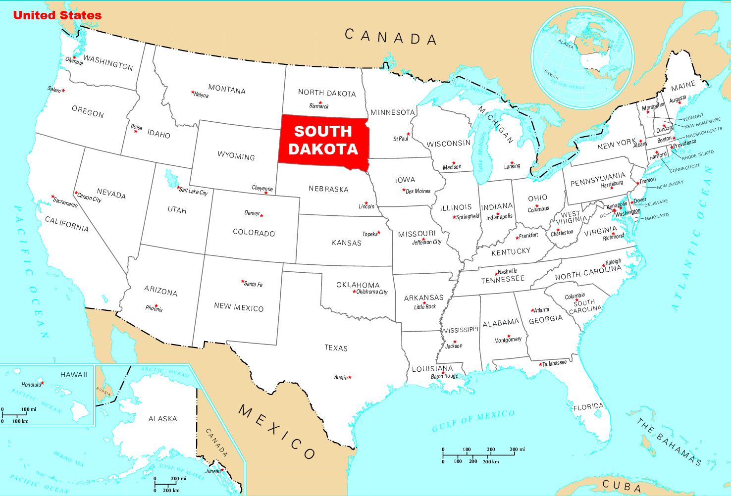 dakota-usa-map