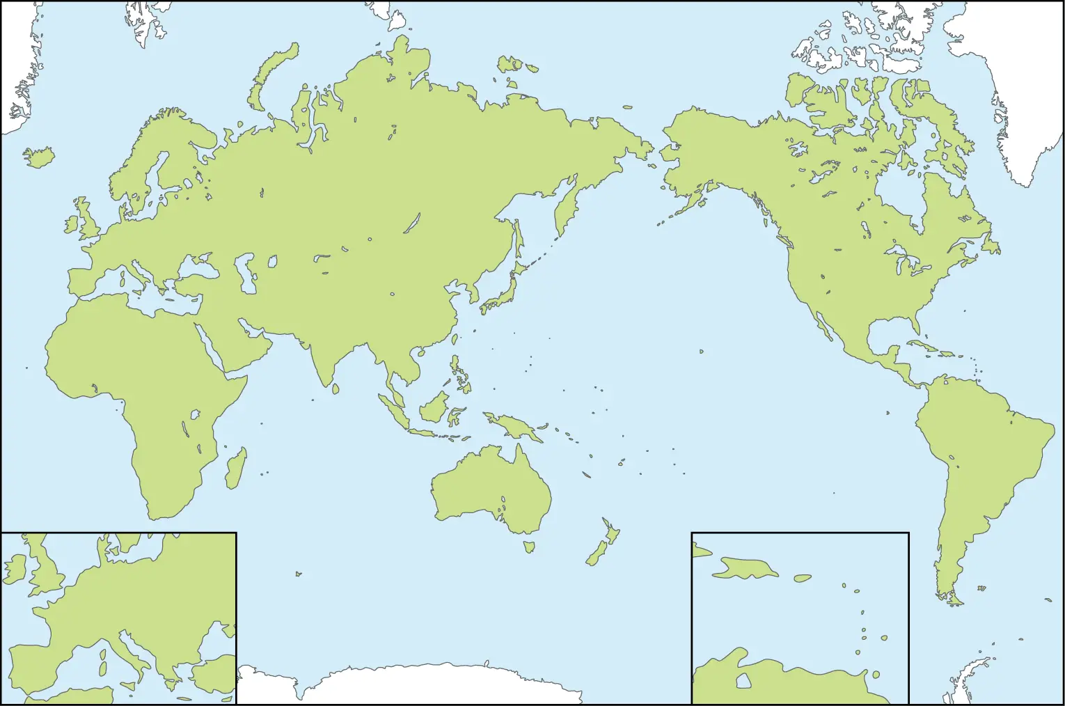 world outline map